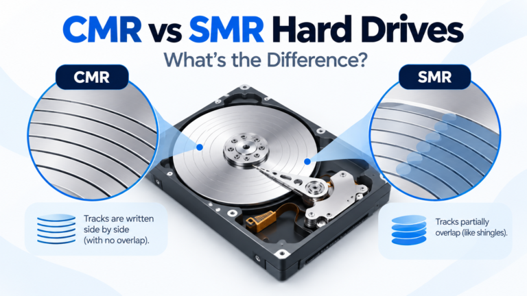 CMR vs SMR hard drive recording technology comparison
